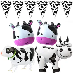 Cow Party Supplies Cow Shape Mylar Foil Balloon Farm Cow Animal Balloon Cow Head Balloon Farm Animal Birthday Party Decorations