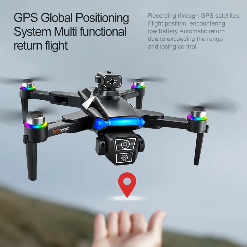 RG706 MAX GPS Drone 8K Professional Dual HD Camera 5G WIFI FPV 360° Obstacle Avoidance Brushless Large Screen Rc Quadcopter Dron