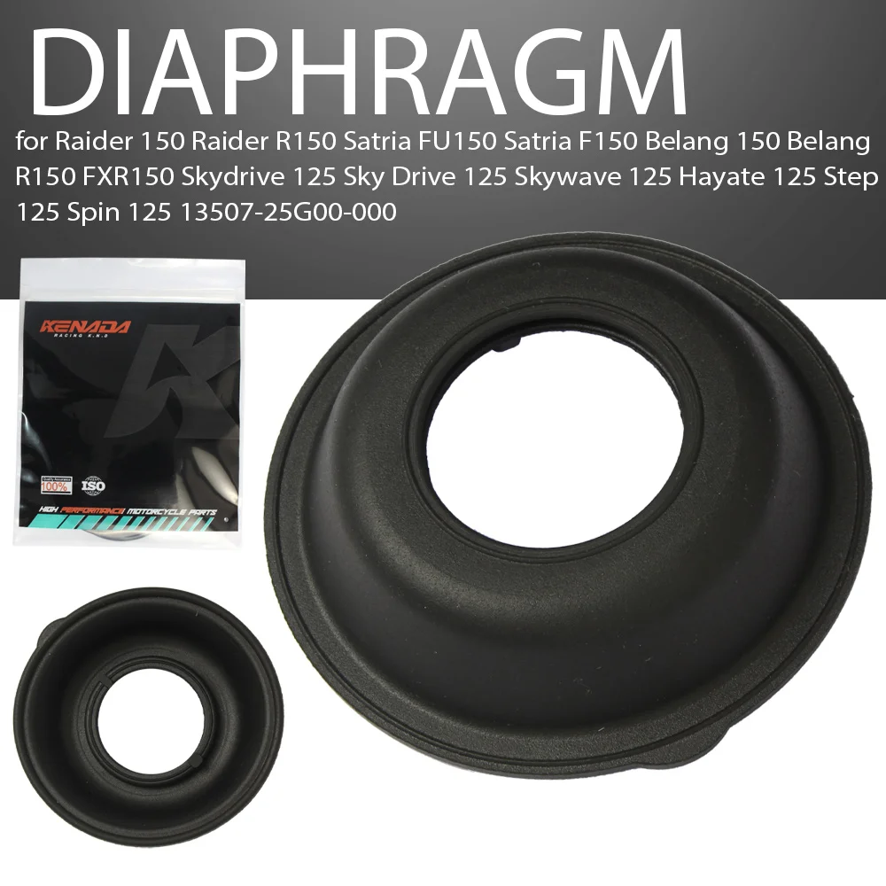 Motorcycle Carburetor Diaphragm 13507-25G00-000 For Raider 150 Skydrive 125 STEP HAYATE Diaphragm