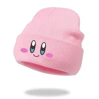 Big Eye Embroidery Elasticity Beanies Women's Cartoon Knitted Skull Caps Winter Warm Hip Hop Hats Men Crimping Melon Leather Hat