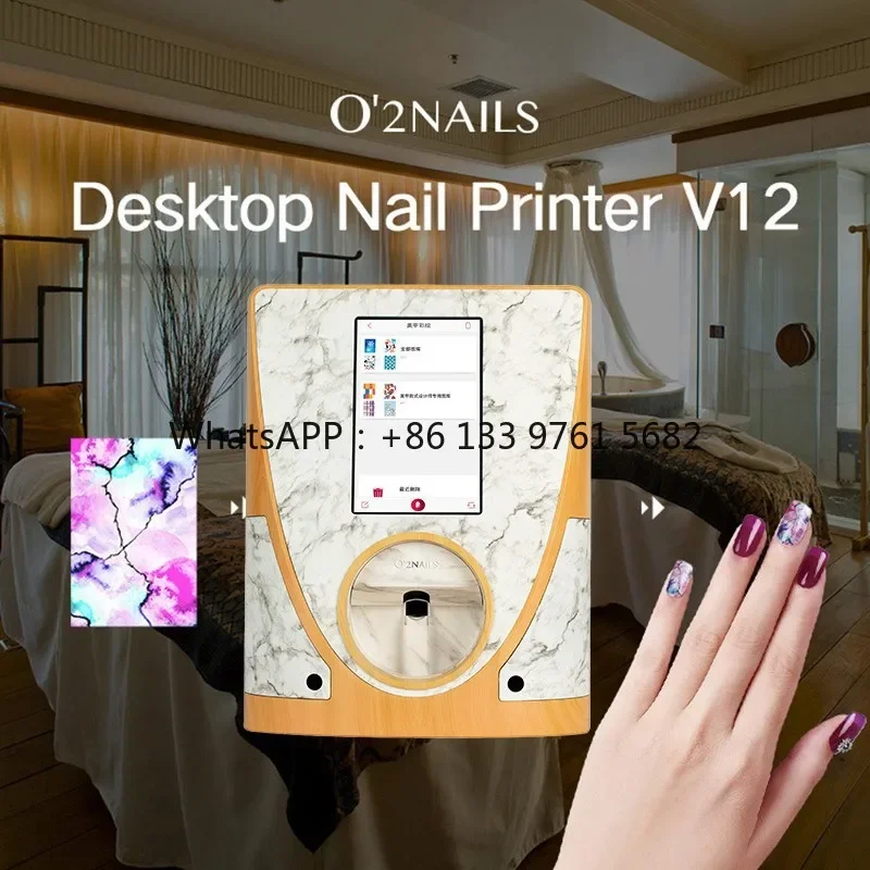 2025 Hot SaleProfessional 3d Mobile Nail Art Printer automatic Nail Painting Machine Digital Photo Nail Printer