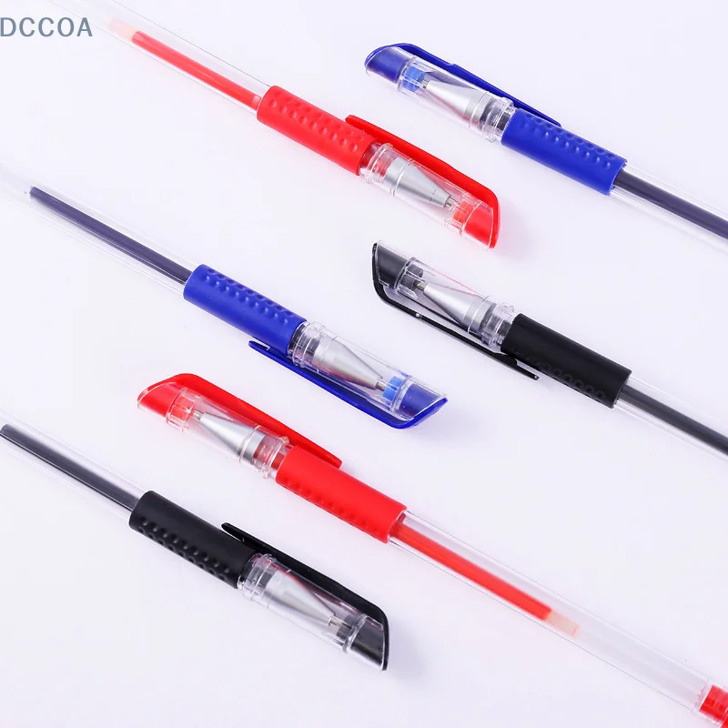 Office Supplies European Standard Boxed Neutral Pen Bullet Signature Pen 0.5mm Black Red Blue Stationery Wholesale