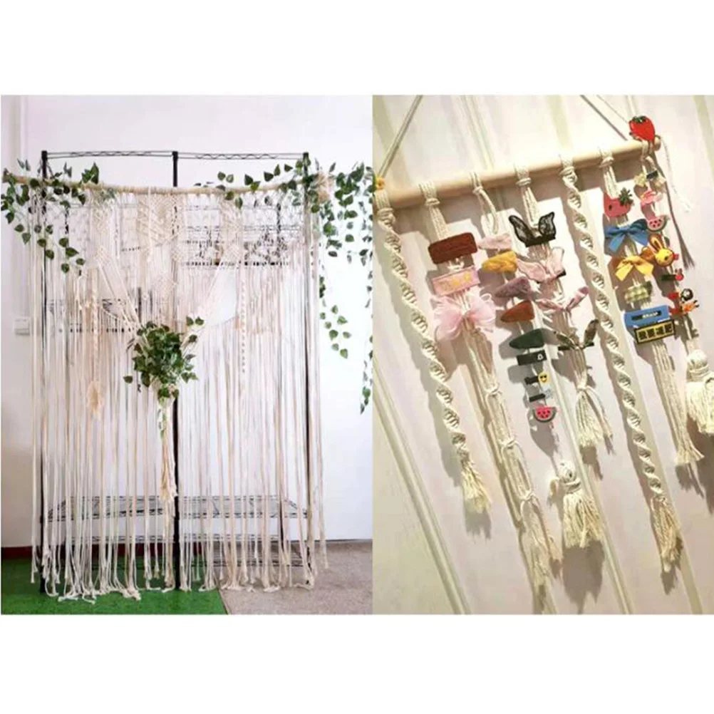 

Bohemian Woven Cotton Rope Bundle Decorative Wall Hanging For Diy Home Wedding Decoration Soft Handmade Tapestry Cord Tag