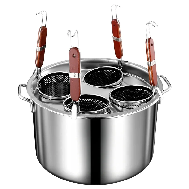 Cooking Noodle Stainless Steel Bucket Large Capacity Induction Cooker Stewed Soup Pot