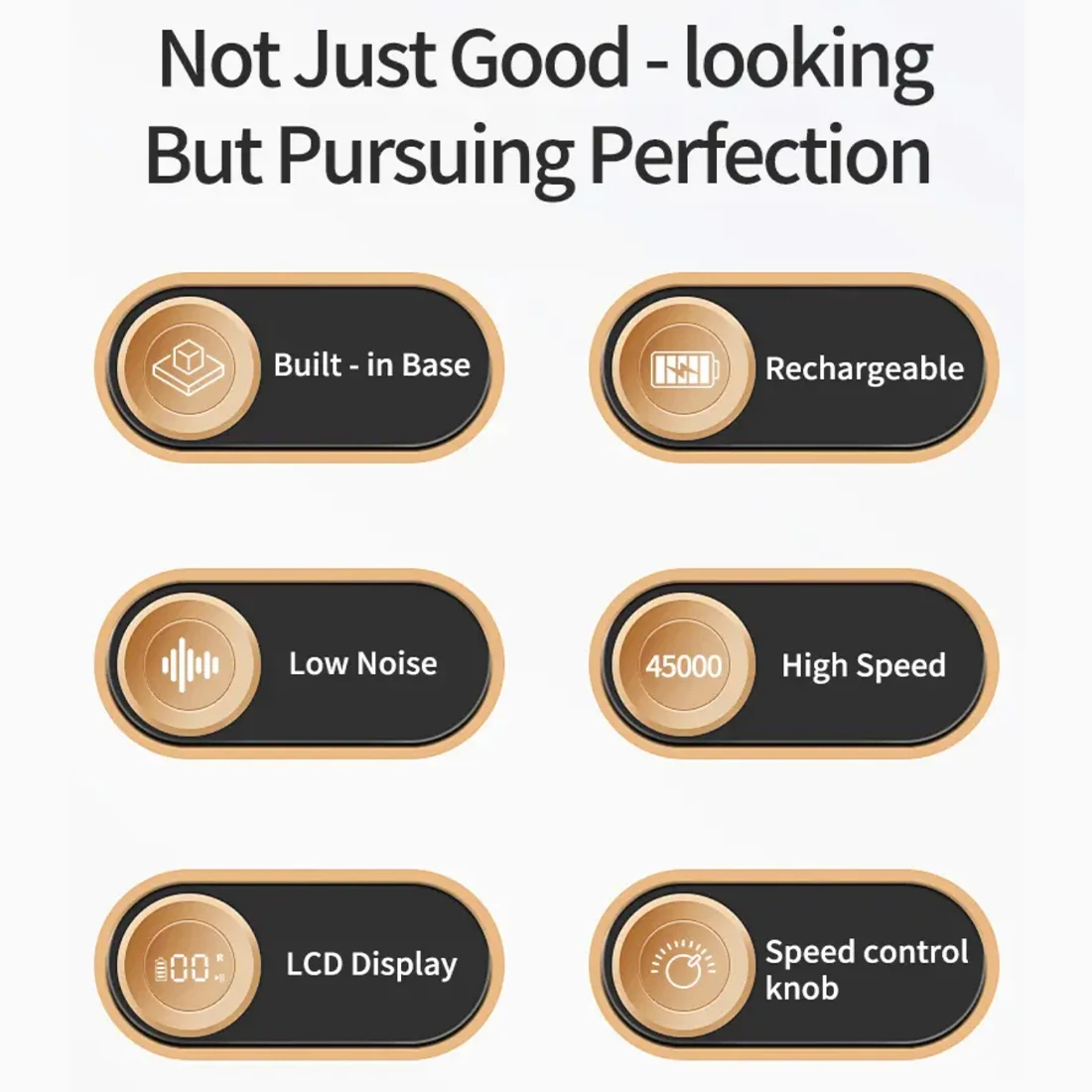 Perceuse à ongles électrique professionnelle, Rechargeable à grande vitesse, avec bande de sable et embout