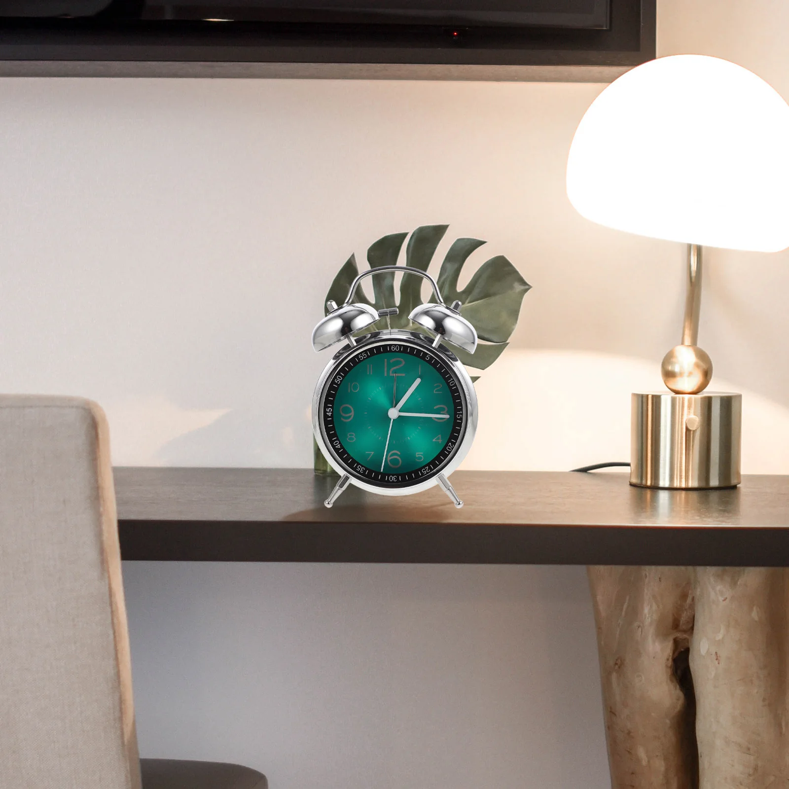 

LED Quartz Clock Unique Desk Kids Silent Table Alarm Bedside Glass Mute Child Modern Comfortable Home Farmhouse Rustic