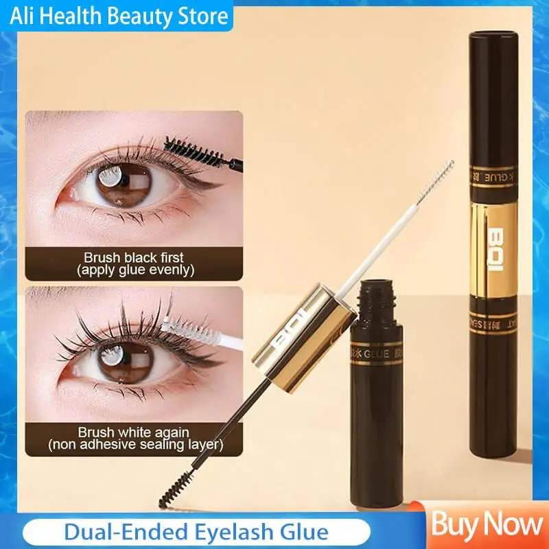 2 In 1 Bond And Seal/Lock Dual-Ended Eyelash Glue For DIY Eyelash Extensios Long Lasting Waterproof Brush Make Up For Eye