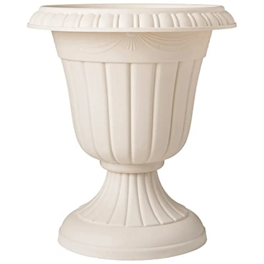 

Classic Traditional Plastic Urn Planter 16" x 18"