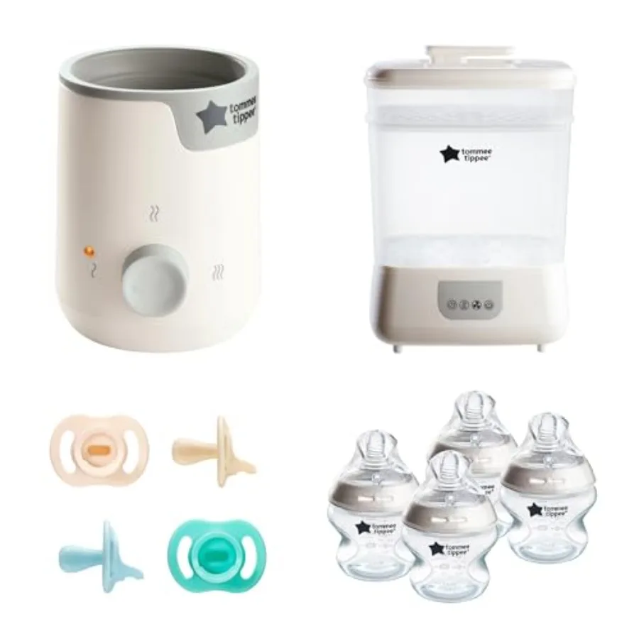 

Ultimate Feeding Kit, Steridryer Electric Steam Sterilizer and Dryer, Easiwarm Baby Bottle Warmer, Ultra-Light StayPut Pacifier