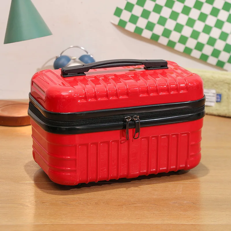 16 Inch Travel Suitcase Mini Hand Makeup Case Travel Organizer Cosmetic Box For Women Makeup Case Password Box Boarding Case