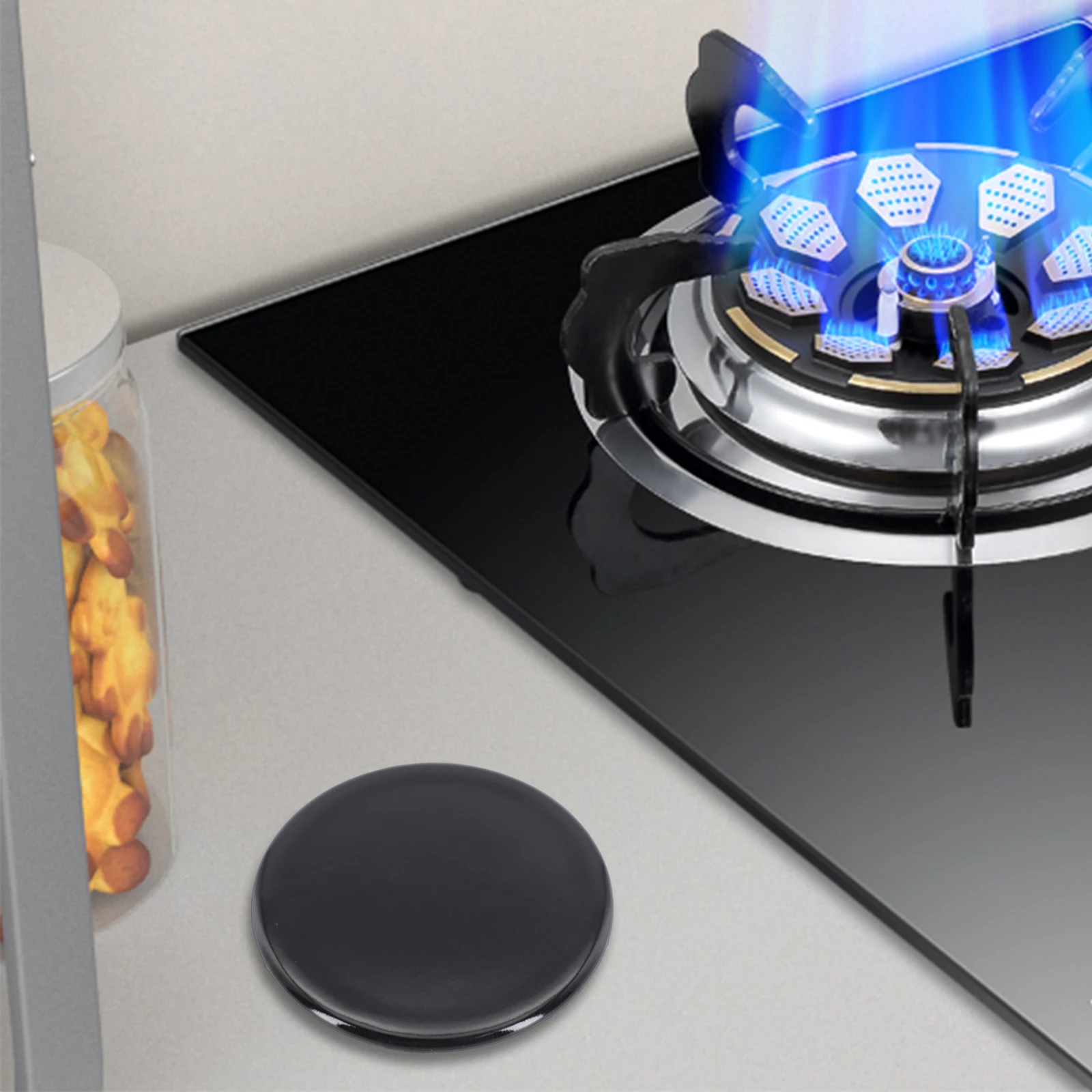 Gas Cooker Internal Long Top Cover for Sabaf 55mm 75mm 100mm 130mm With Iron Core and Enamel Layer for Stove Flame Efficiency