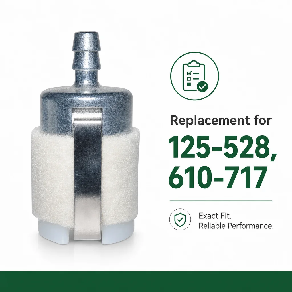 3 Pack Fuel Filter Replacement for Husqvarna 150BT 350BT 170BT 180BT Echo SRM225 SRM260 PB770 Blowers, OEM 125-528 610-717