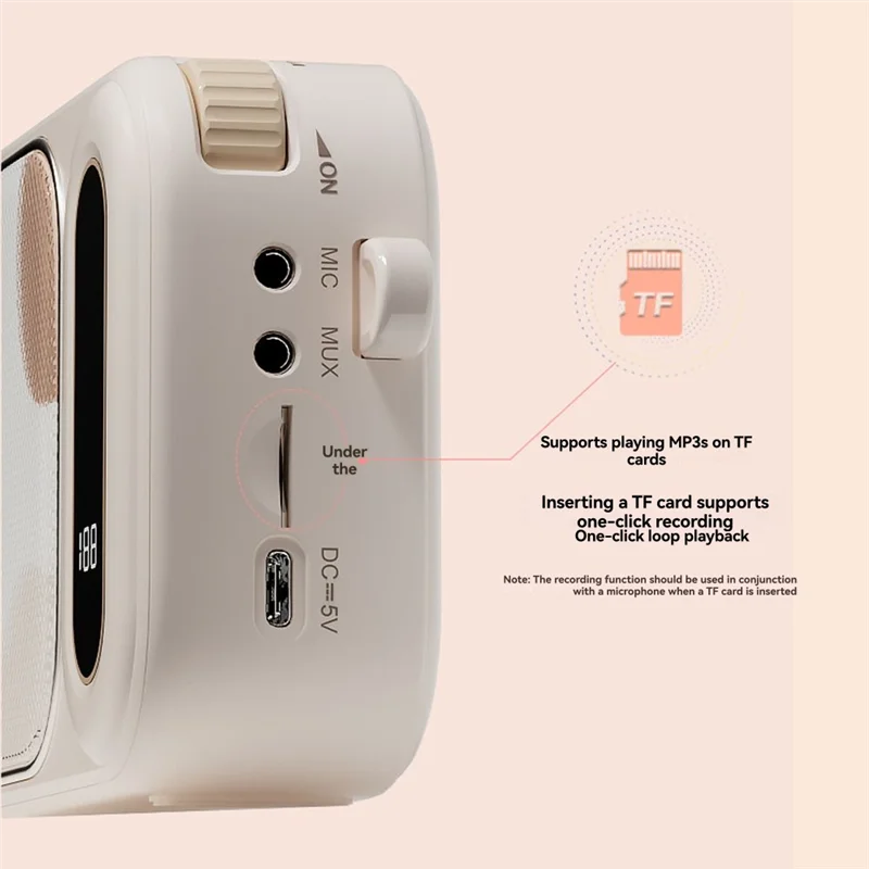 A73E-Lavalier Amplifier ذكي لتقليل الضوضاء مغناطيسي لدليل تدريب المعلم باللون الأبيض الخاص