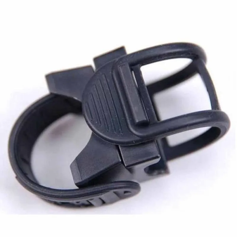 Universal Bicycle Flashlight Holder Mount 360 Degree Adjustable Rubber Straps Bike LED Headlight Torch Clamp Clip Bracket Tool