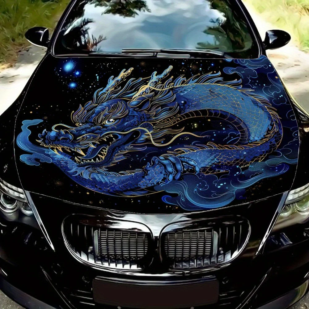 

Chinese mythological dragon pattern car vinyl wraps, vinyl sticker pattern, super shocking car engine decoration