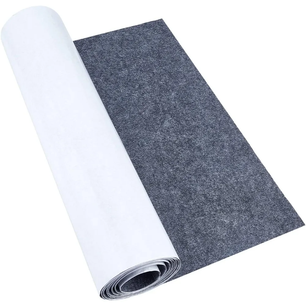 15.5 x 78.5 Dark Gray Adhesive Felt Sheets Fabric Sticky Sheets Fabric Peel Stick for DIY Costume Making and Jewelry Box