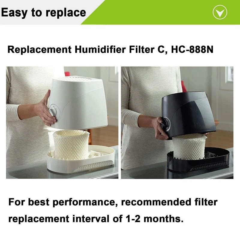 ร้อน 5 Pack Humidifier Wicking Filters สําหรับ Honeywell HC-888, HC-888N, กรอง C, ออกแบบมาเพื่อให้พอดีกับ Honeywell HCM-890 HEV-320