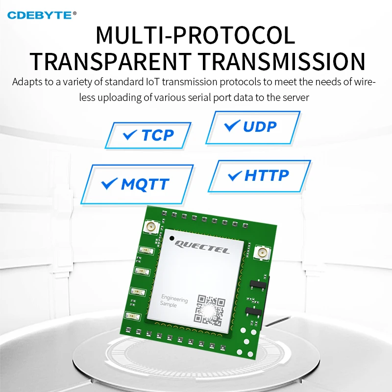 4G CAT1 Module CDEBYTE E840-TTL(EC05-DNE) Data Transparent Transmission MQTT Edge Collection Modbus DNS Heartbeat Bag Fota VPN