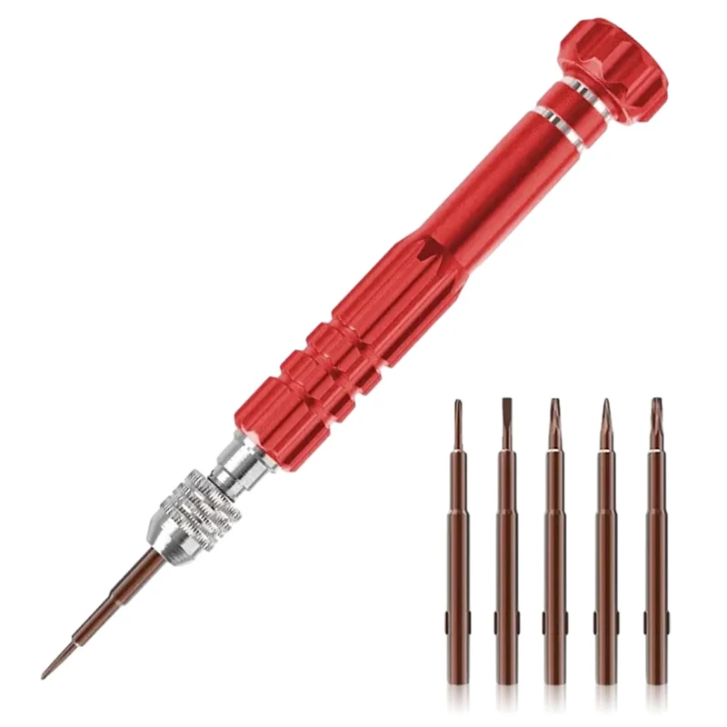 Multifunctional 5 In 1 Screwdriver Set Disassembly Screwdriver Slotted Cross Plum Blossom Computer Glasses Clock Maintenance