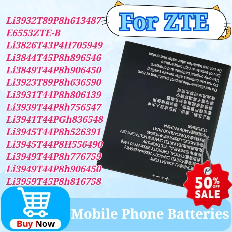 Li3923T89P8h636590 Li3945T44P8h526391 Mobile Phone Battery for ZTE Nubia Red Magic 5 6 7 Pro/7S Pro Axon Blade With free Tools