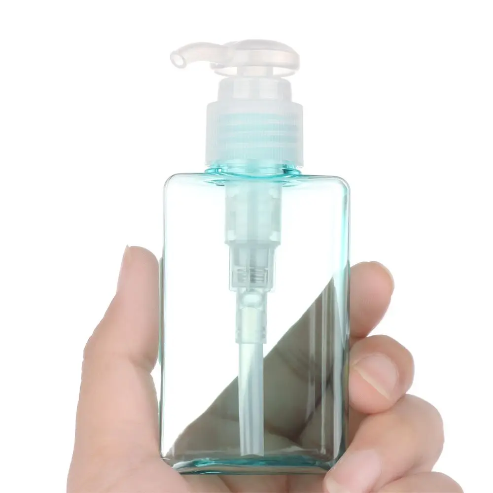 100ml Clear Soap Dispenser Small Capacity Travel Bottle Shampoo Shower Gel Hand Sanitizer Pump Container Plastic Foaming Bottle