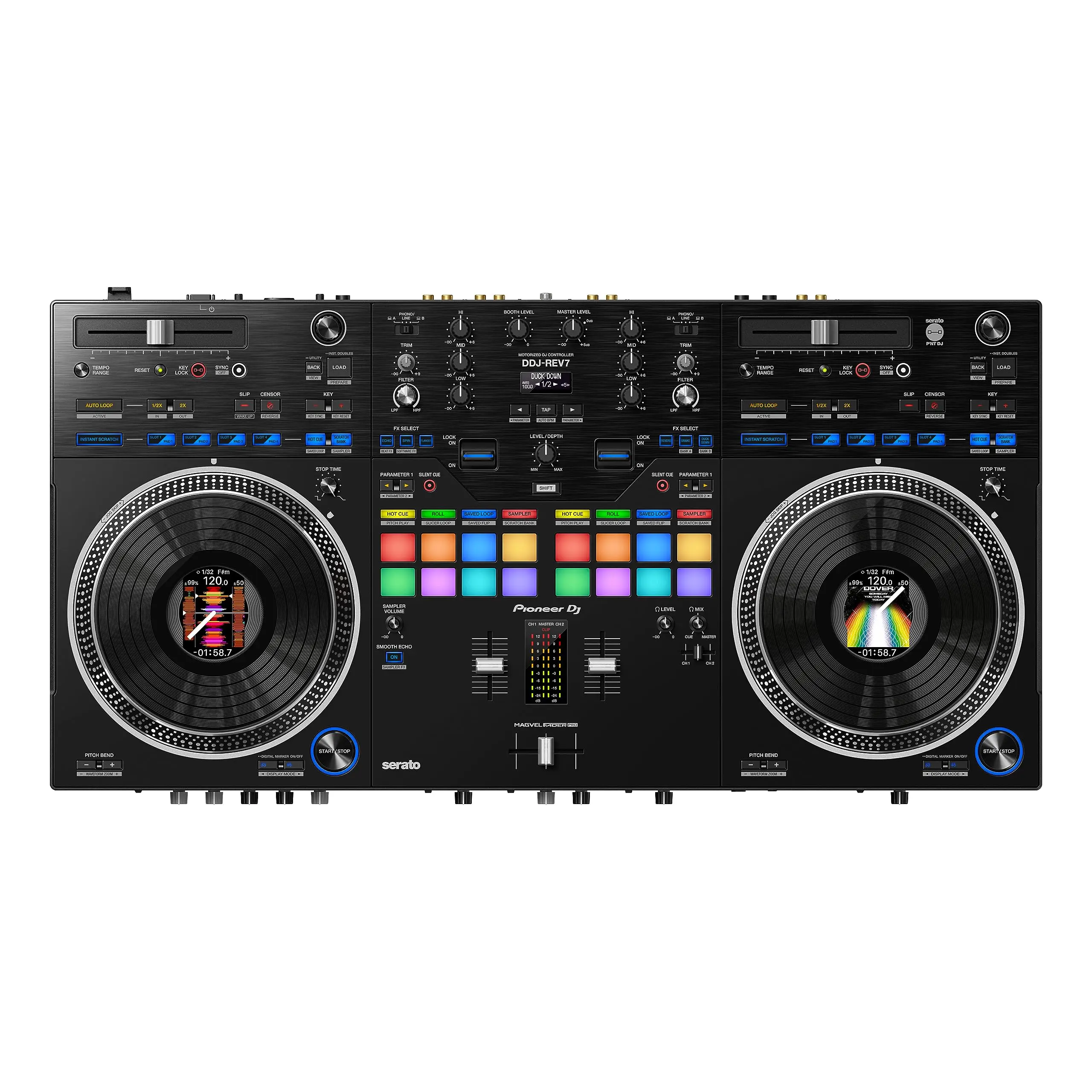 العلامة التجارية الجديدة بايونير DJ DDJ-REV7 2-deck Serato DJ Controller