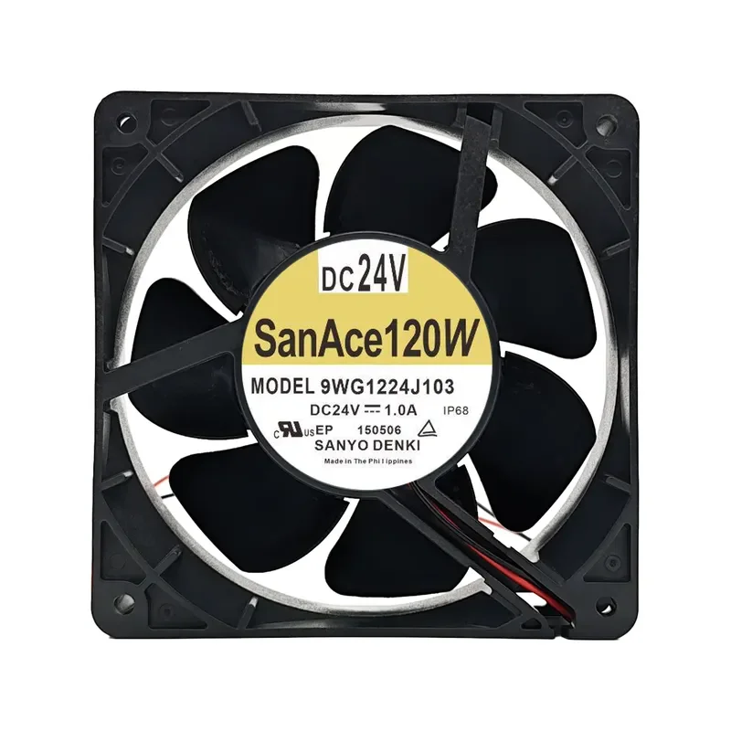 for SANYO 9WG1224J103 24V 1.0A 12CM Metal High Temperature Welding Machine 350GR3 Cooling Fan