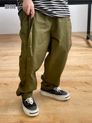 Korean Fashion High Quality Cargo Pants For Men Clothing Plus Size Harajuku Casual Baggy Pants Streetwear Hip Hop Trousers Male