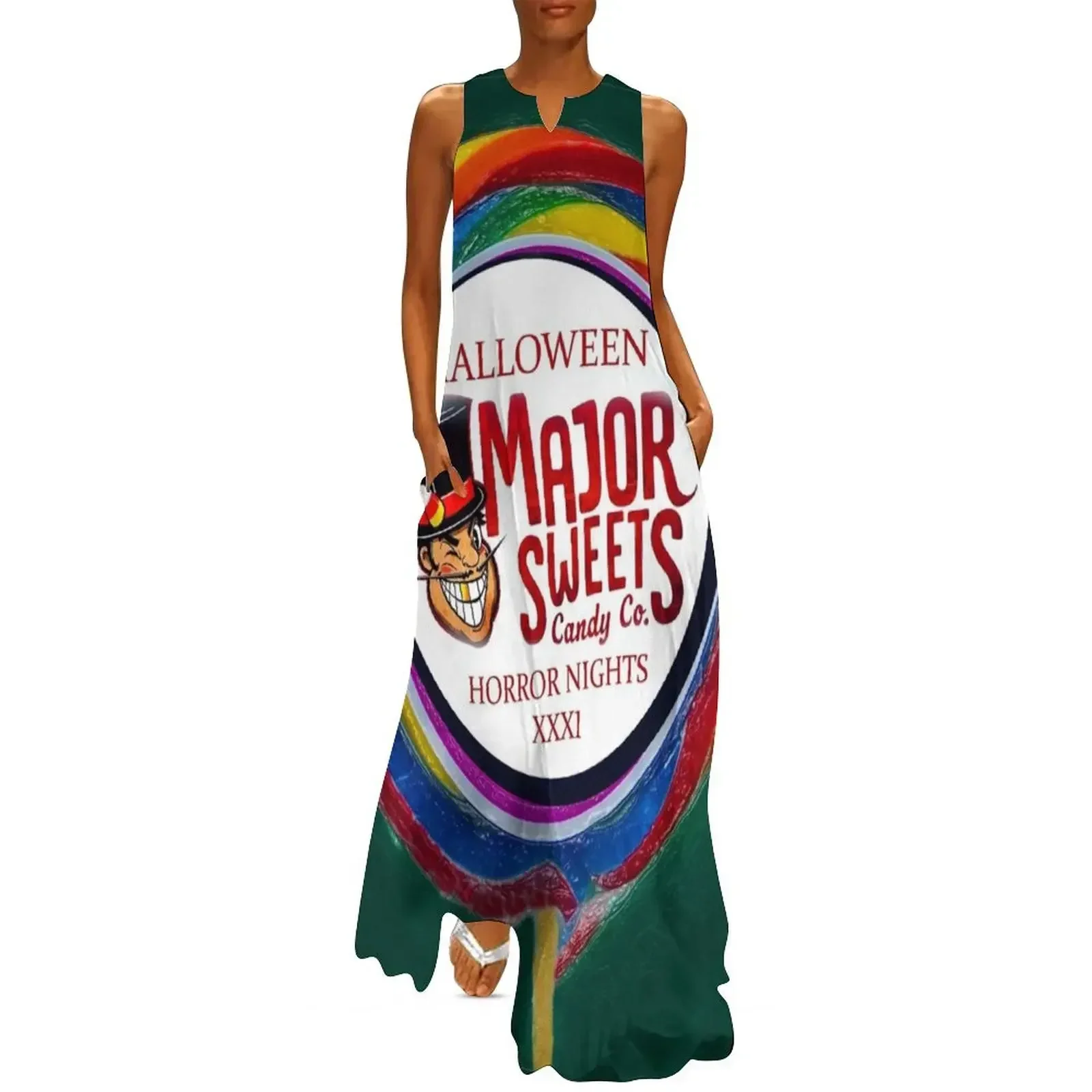 Sweet Revenge HHN 31 scare zone t shirt design Long Dress Women's clothing Dress