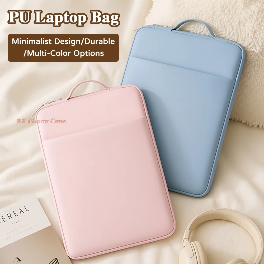 Laptop Sleeve Handbag Case 15/16 Inch Computer Bag Protective Cover Front Pocket Hold Power Multifunction Padded Carrying Case