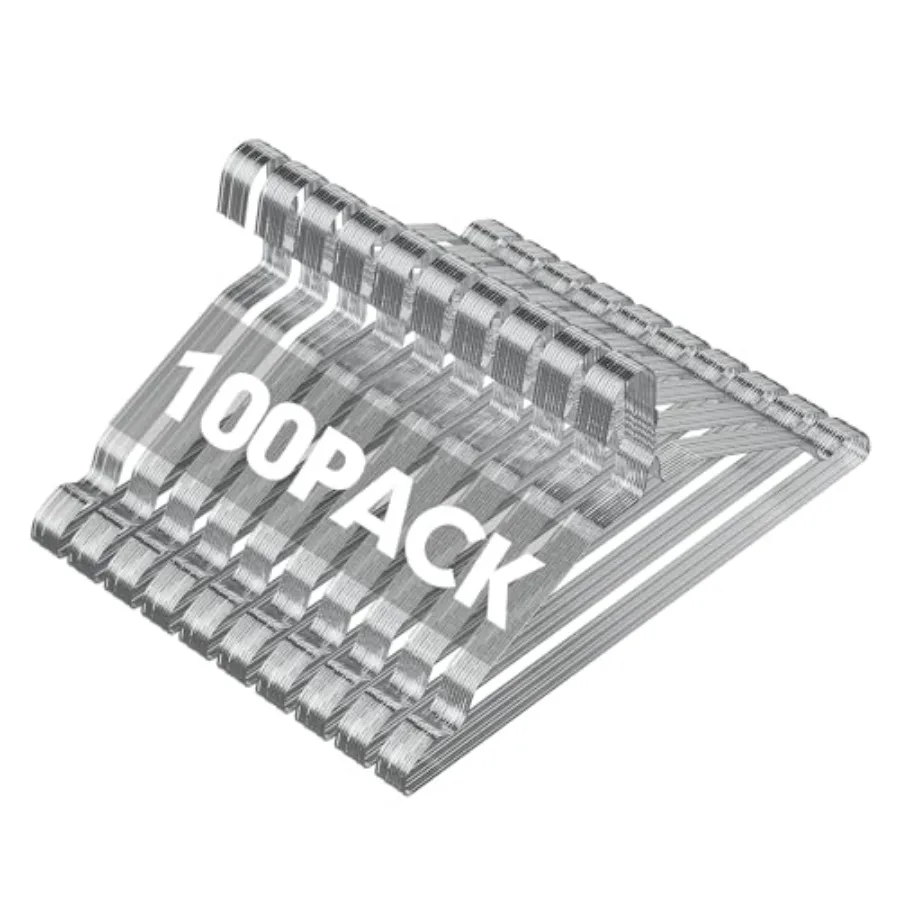 

Metal Wire Hangers, Bulk for Commercial and Home, 16 Inch 12 Gauge Ultra Thin for Standard Size Clothes, Coats, Suits, Shirts