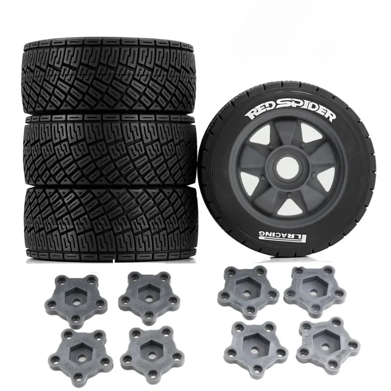 Opony wyścigowe 100X40mm Adapter 17mm/12mm/14mm 4 SZT. do modeli RC 1/6 KM 1/7 1/8 MJX W247, akcesoria do samochodów rajdowych