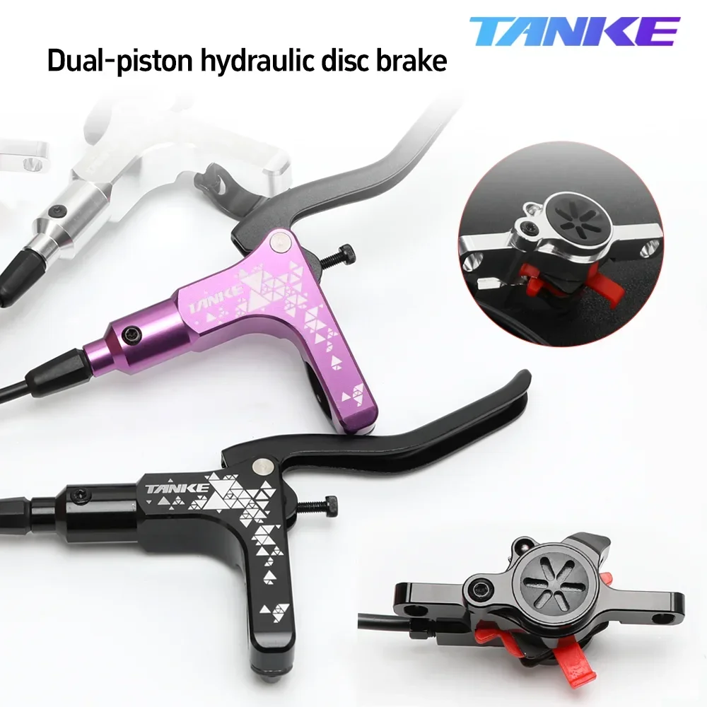 

TANKE MTB Гидравлический дисковый тормоз, комплект роторов 160 мм, масляная пластина, зажим для горного велосипеда, ручка для велосипеда, двойной поршневой масляный тормоз