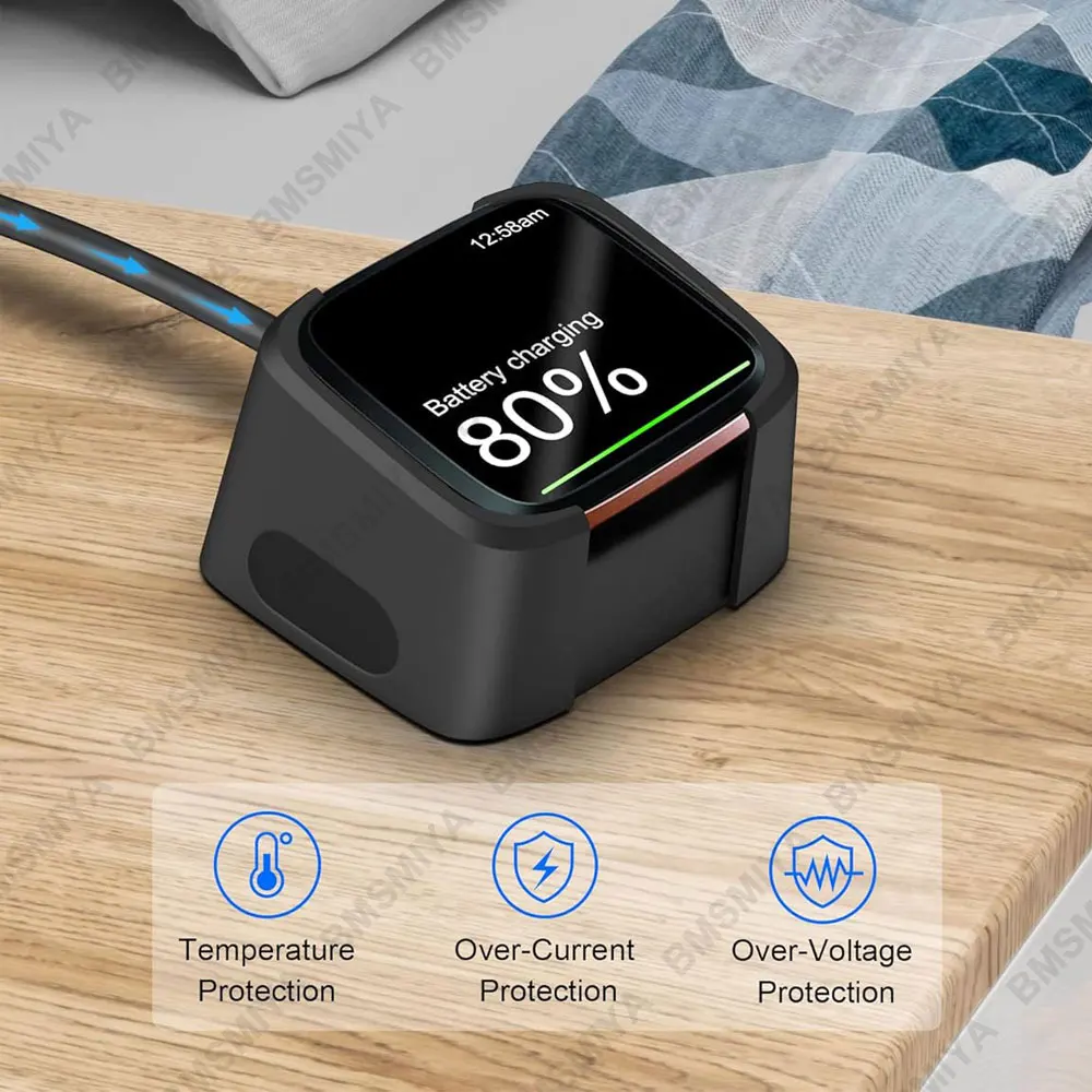 1 قطعة اكسسوارات ل Fitbit العكس لايت SE ساعة ذكية شاحن يو اس بي الحبل كليب حوض ل Fitbit العكس 2 1 كابل شحن مغناطيسي