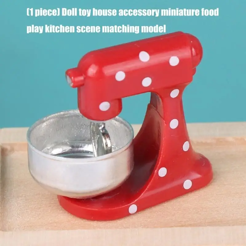 Realistic Wooden Mini Kitchen Set For Doll House Educational Play And Display Collection A2UB