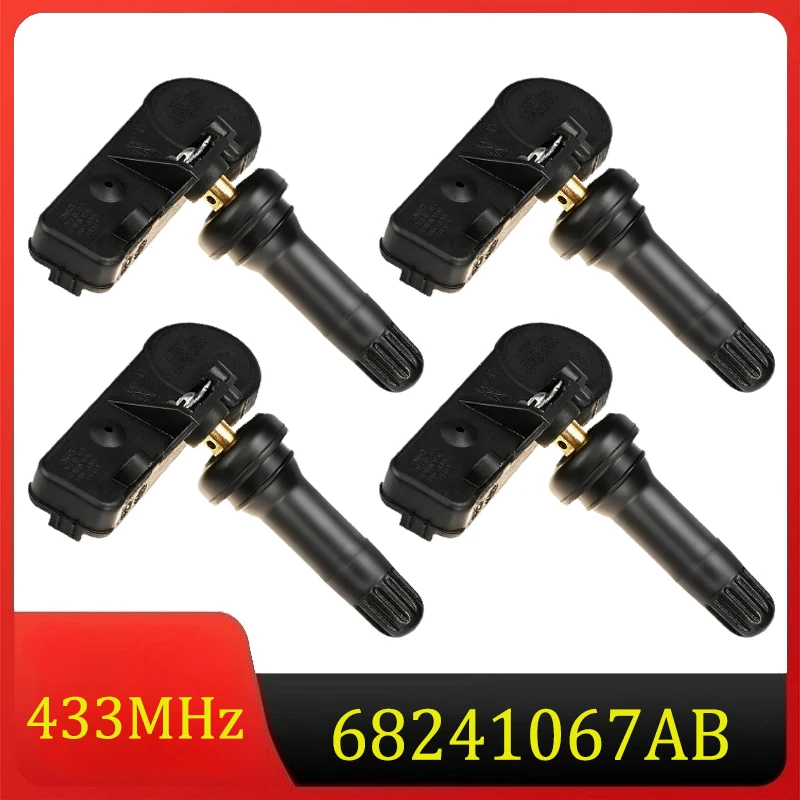 

68241067AB 68241067AA Tire Pressure Sensor for Chrysler 300 Ram 1500 2500 Dodge Charger Challenger Journey Durango 433MHz TPMS