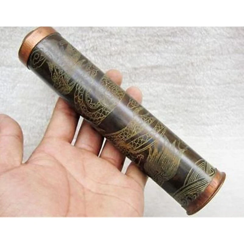 WONDERFUL CHINESE TIBET COPPER SCULPTURE DRAGON KALEIDOSCOPE