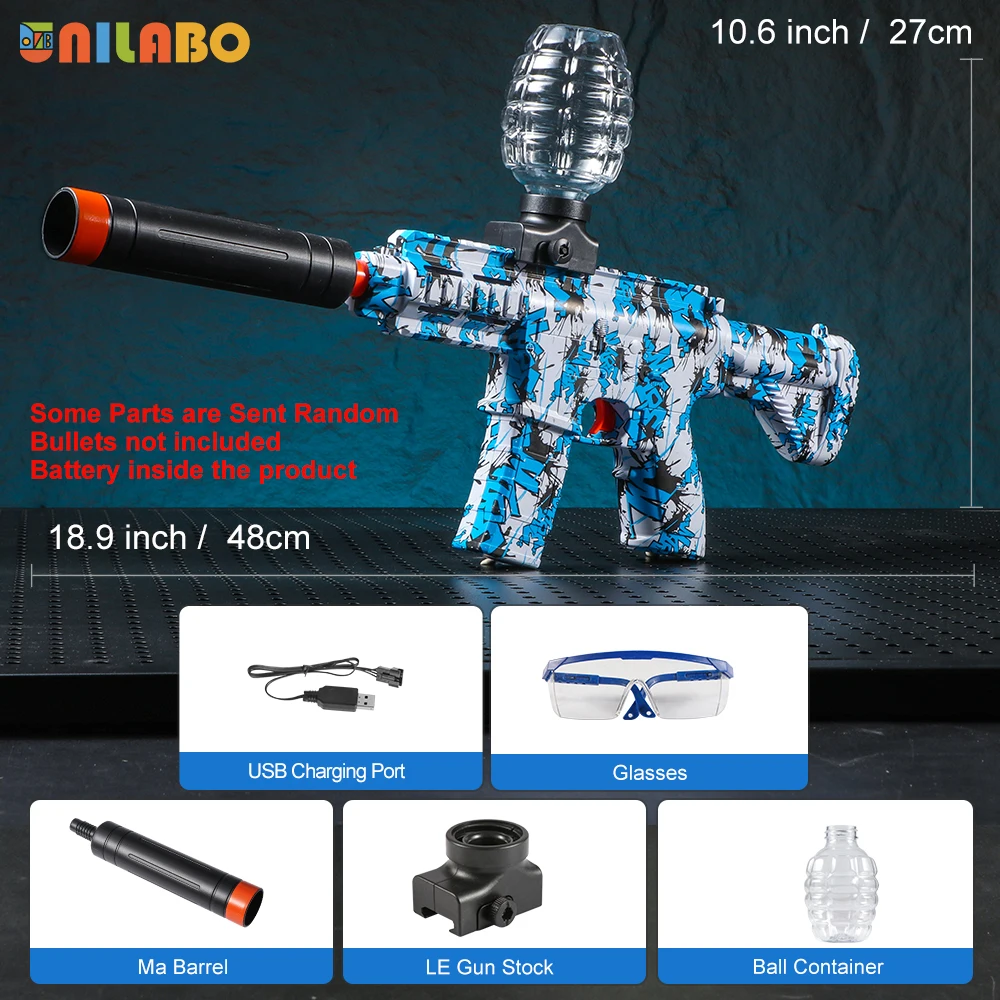 M416 elektrisch blasterpistoolspeelgoed, oplaadbaar automatisch buitenspeelgoed voor teamfamilieactiviteiten, perfect cadeau (kogels exclusief)