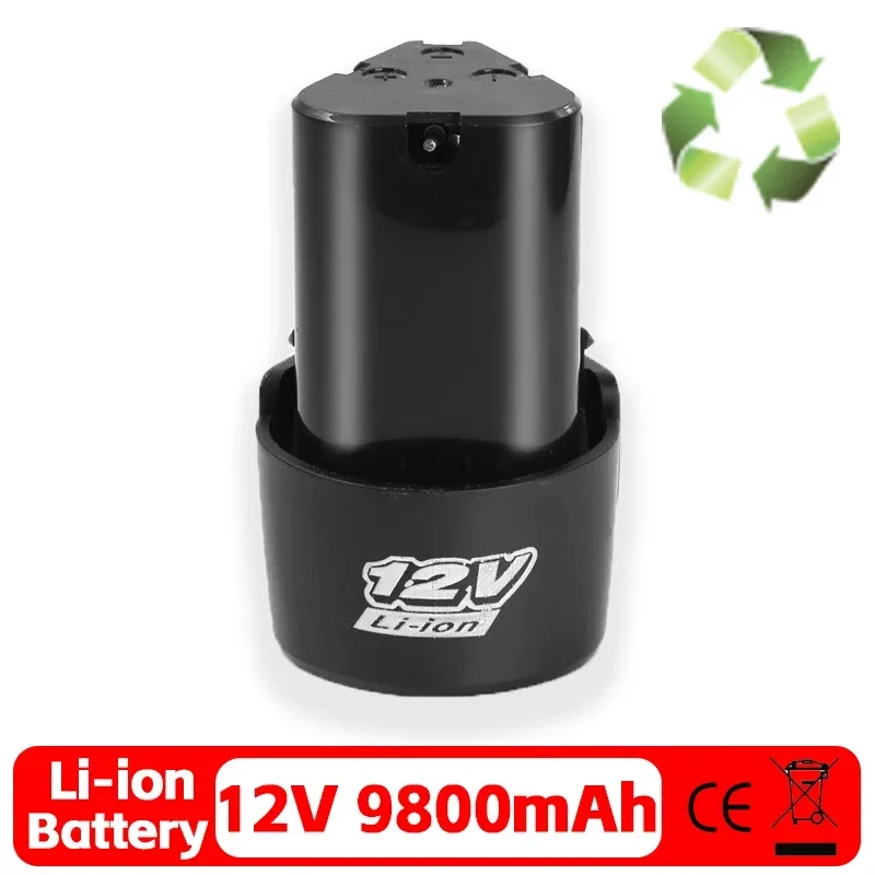 2024 100% Original 12V 9800mAh B-type universal rechargeable battery for electric tools, electric screwdriver electric drill
