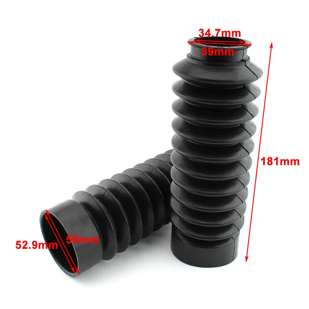 2x Motorbike Front Fork Shock Absorber Dust Cover Rubber Protector For Honda CB400ss CB400 SS CB 400 CB500