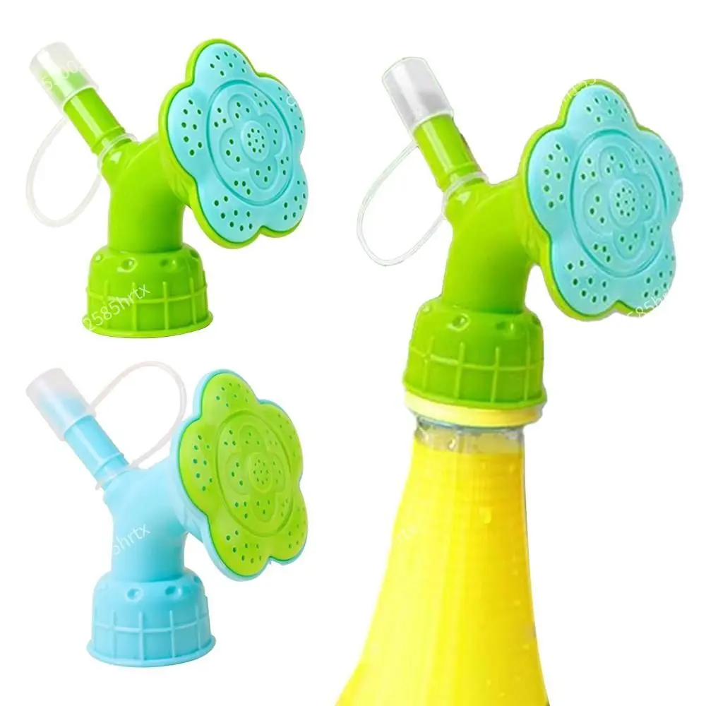 Plastic Bottle Watering Spout Portable Dual Head Bottle Cap Sprinkler Adjustable Water Output Easy Install Watering Sprinkler
