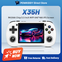 NEW POWKIDDY X35H Handheld Game Console RK3566 POWKIDDYOS 3.5 Inch 640*480 IPS Screen Hall Effect Joystick Children's Gifts