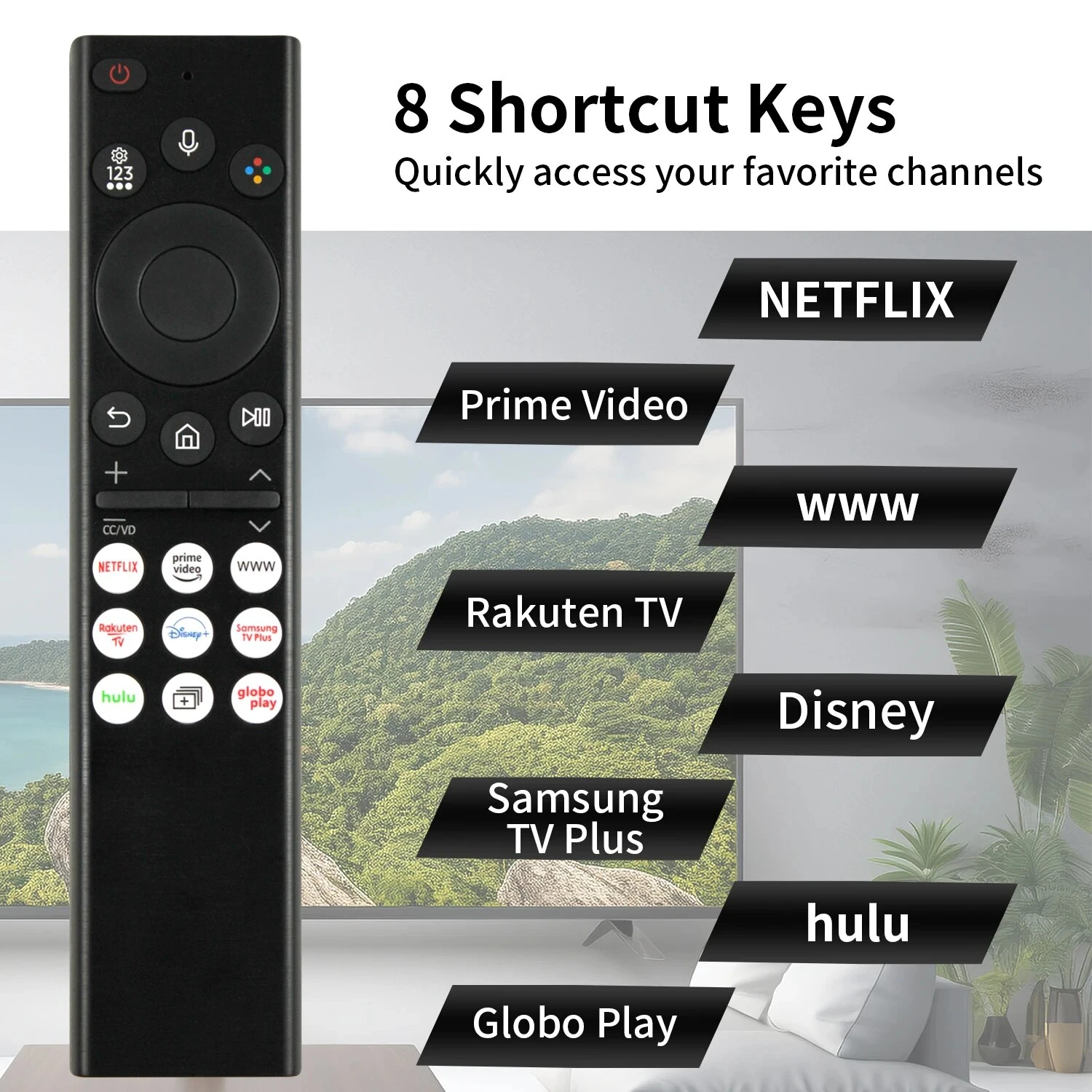 Replacement BN59-01390A   Remote Control, with Voice    Smart TV