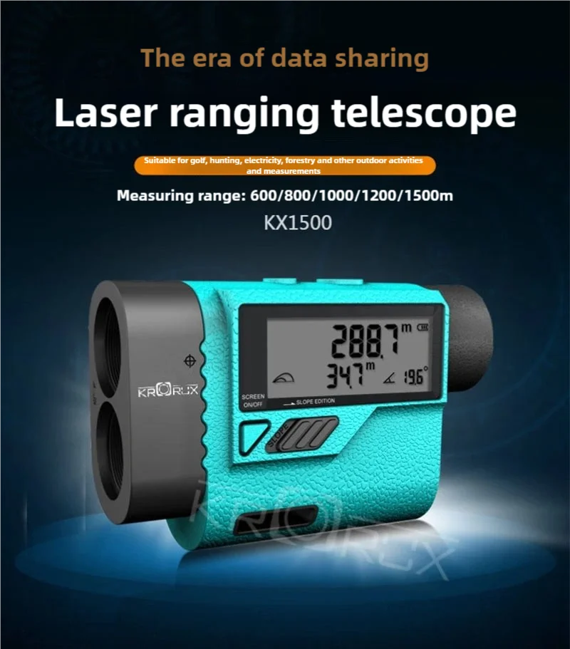 KX600 Handheld Laser Rangefinder Two Points Measuring Distance/Angle/Velocity/Altitude MF Golf Rangefinder telescope With Screen