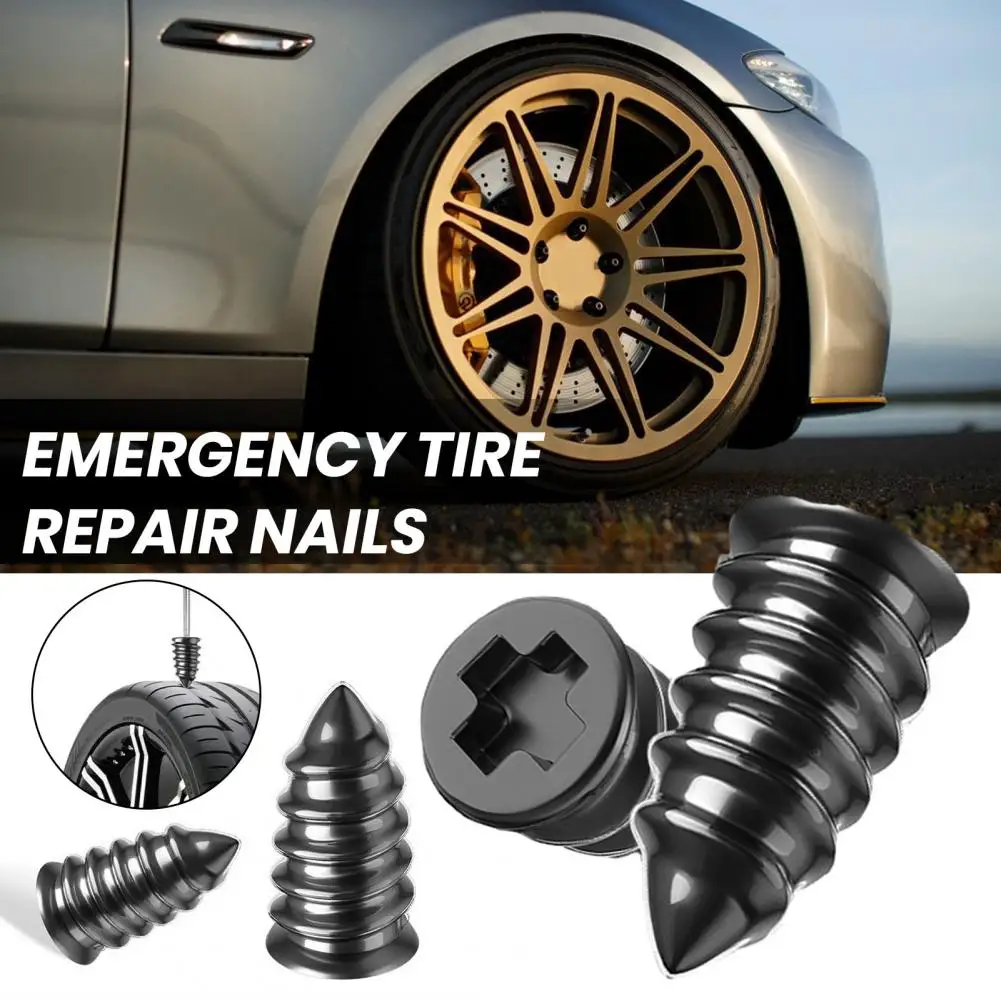 Tire Repair Nails Kit Tire Repair Nails Set Heavy Duty Tire Repair Rubber Nails Kit for Car Motorcycle Truck Screw-in for Vacuum - Image 2