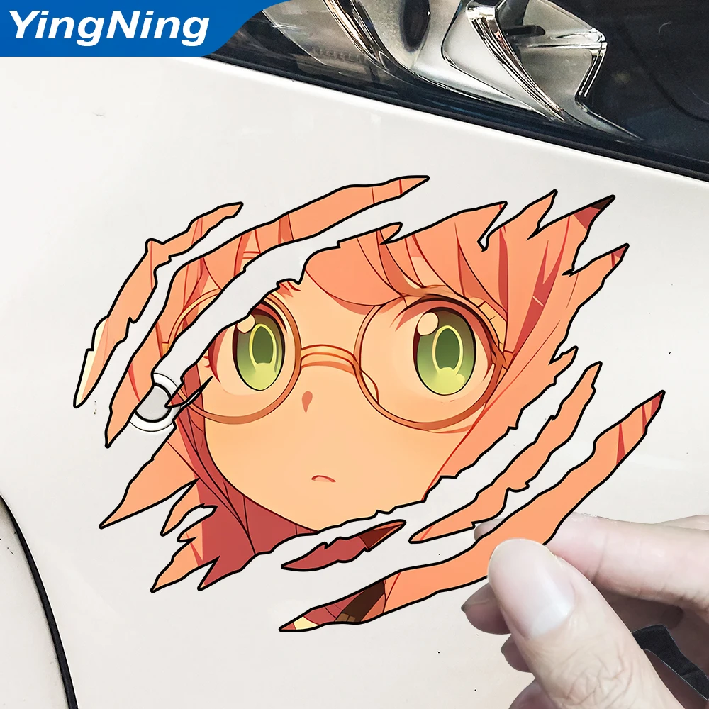

Scratch Mark Anime Ania Car Sticker Personalized Scratch Cover Decor PVC Waterproof Decals Laptop Auto Accessories 8cm/13cm/18cm