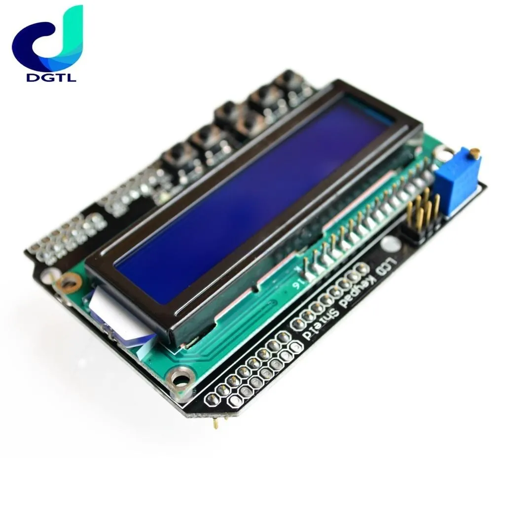 

LCD Keypad Shield LCD1602 LCD 1602 Module Display ForArduino ATMEGA328 ATMEGA2560 raspberry pi For UNO blue screen