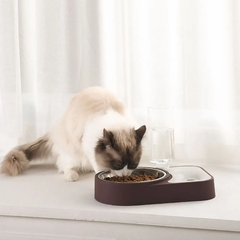 

No Wet Mouth Stainless Steel Cat Bowl Waterproof Non-Slip Food Basin Anti-Flip Pet Bowl Pet Supplies