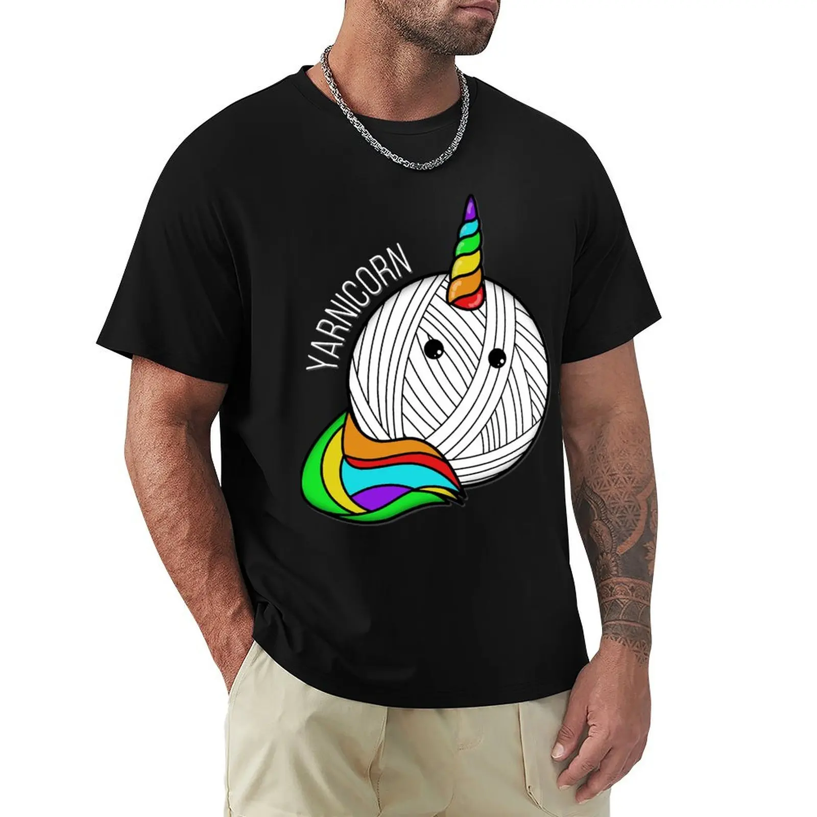 Funny Yarn Art Unicorn - Yarnicorn Crochet Pictures Sweatshirt T-Shirt man clothes mens graphic t-shirts hip hop