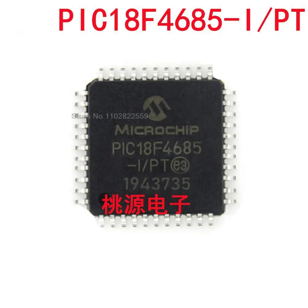 

1-10PCS PIC18F4685-I/PT PIC18F4685 TQFP44